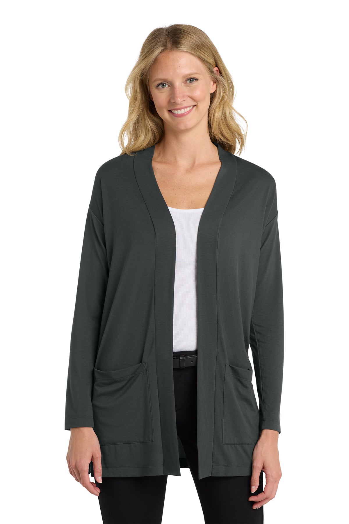 Women's Port Authority Long Pocket Cardigan