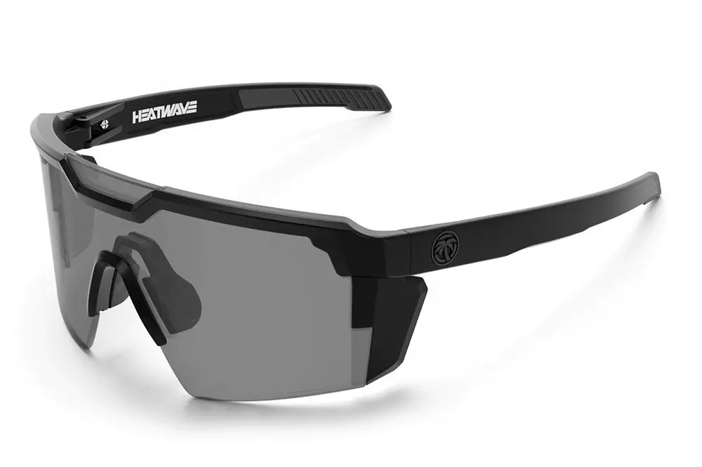 Future Tech Sunglasses: Black Frame Photochromic Lens Z87+
