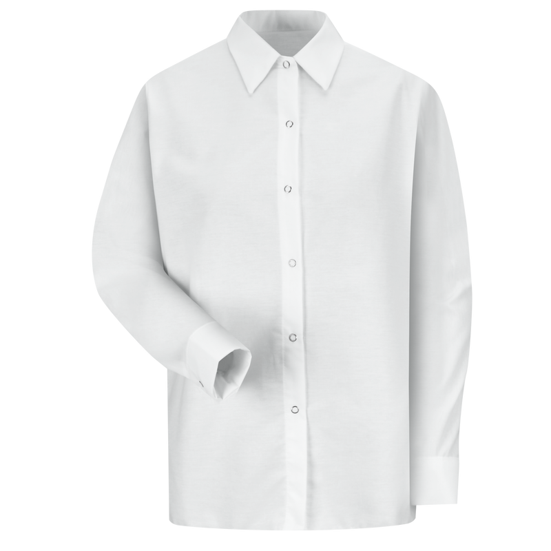 Women's 100% Cotton Snap Front Long Sleeve Shirt