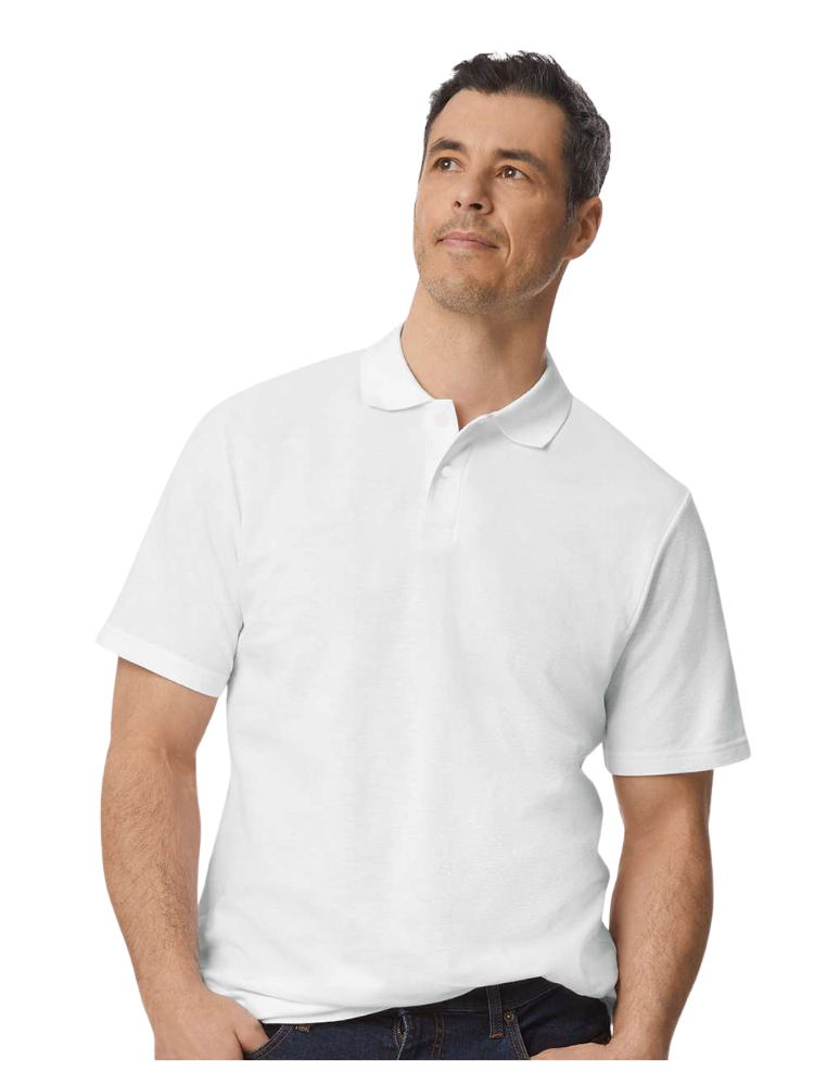 Men's 100% Cotton Snap Front (No Buttons) Polo