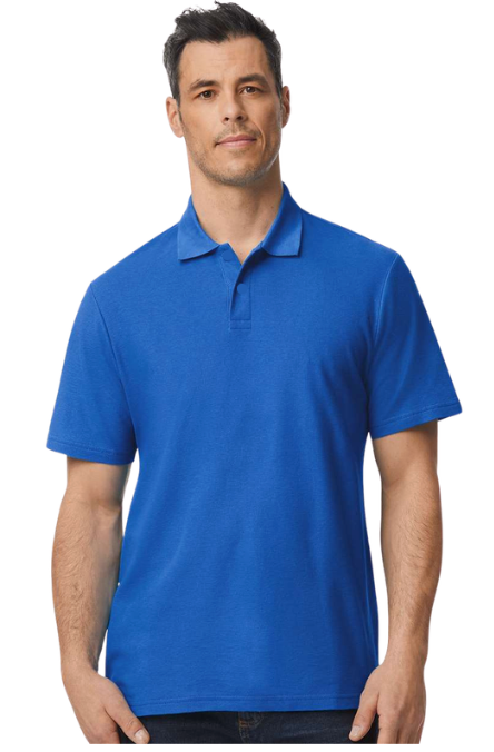 Men's 100% Cotton Snap Front (No Buttons) Polo