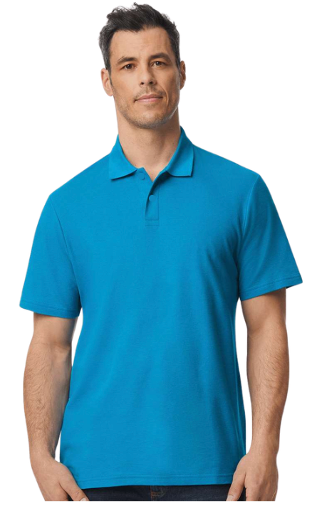 Men's 100% Cotton Snap Front (No Buttons) Polo