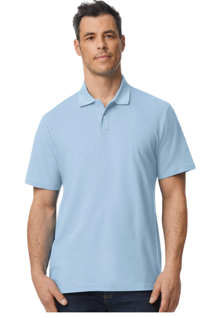 Men's 100% Cotton Snap Front (No Buttons) Polo