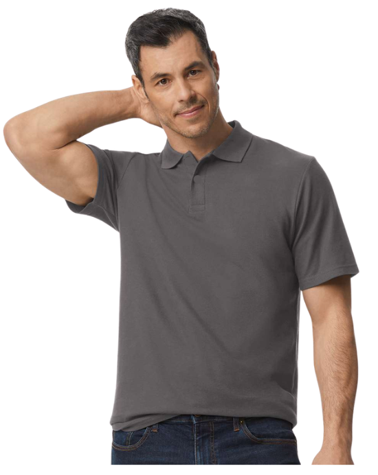 Men's 100% Cotton Snap Front (No Buttons) Polo