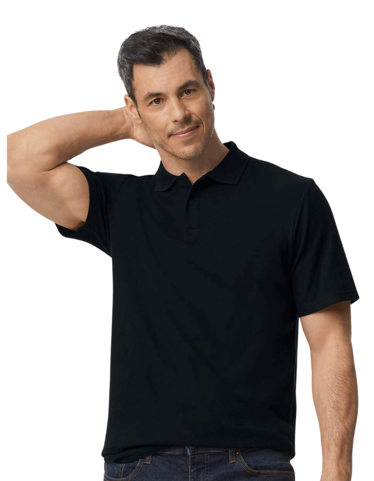 Men's 100% Cotton Snap Front (No Buttons) Polo