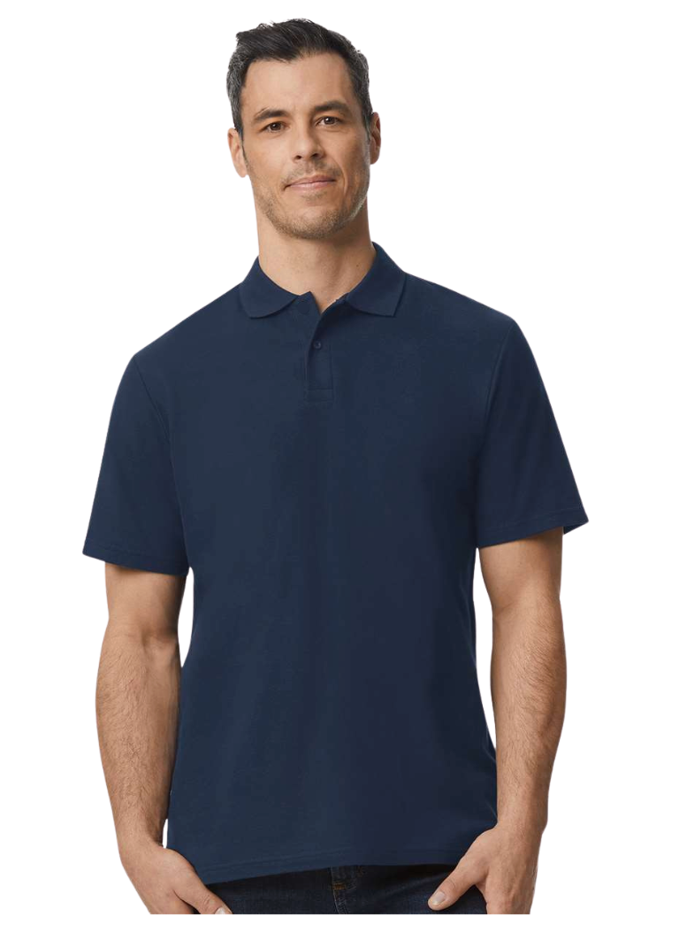 Men's 100% Cotton Snap Front (No Buttons) Polo