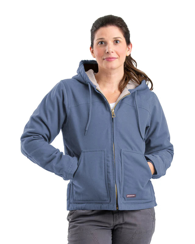 100 % Cotton Women's Sherpa-Lined Softstone Duck Jacket