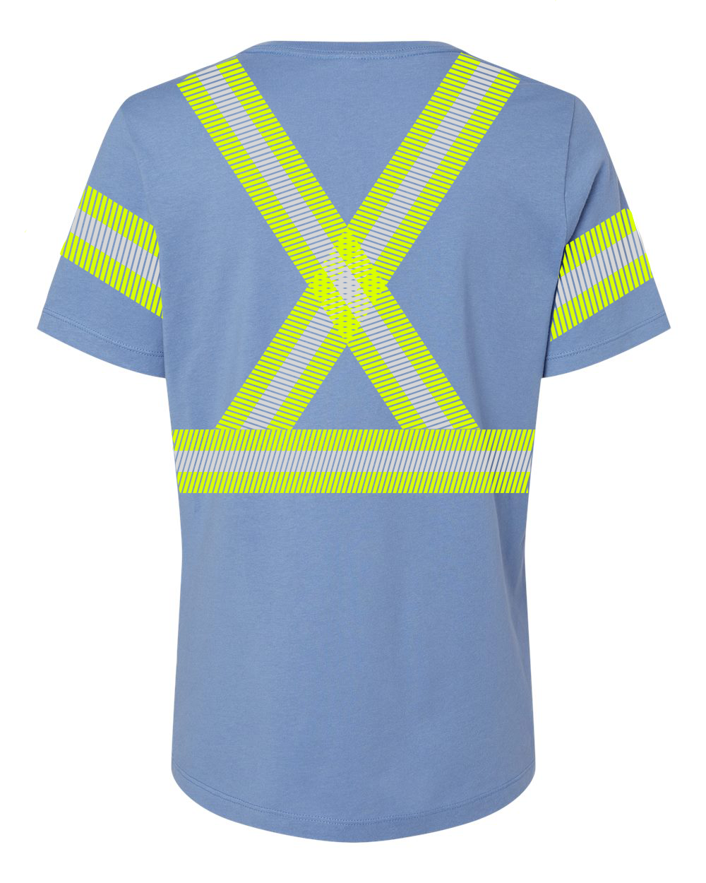 Women's 100% Cotton Short Sleeve Tee w/ FR Striping