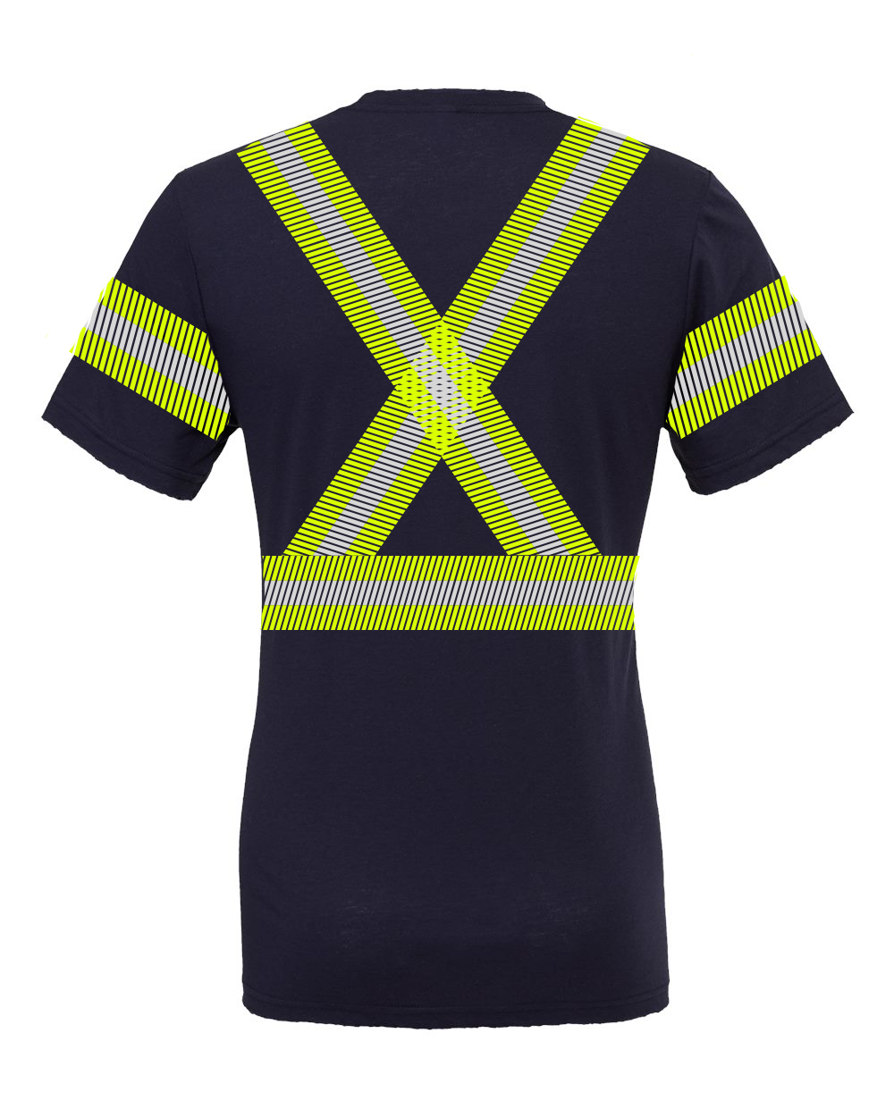 100% Cotton Short Sleeve Tee w/ FR Striping