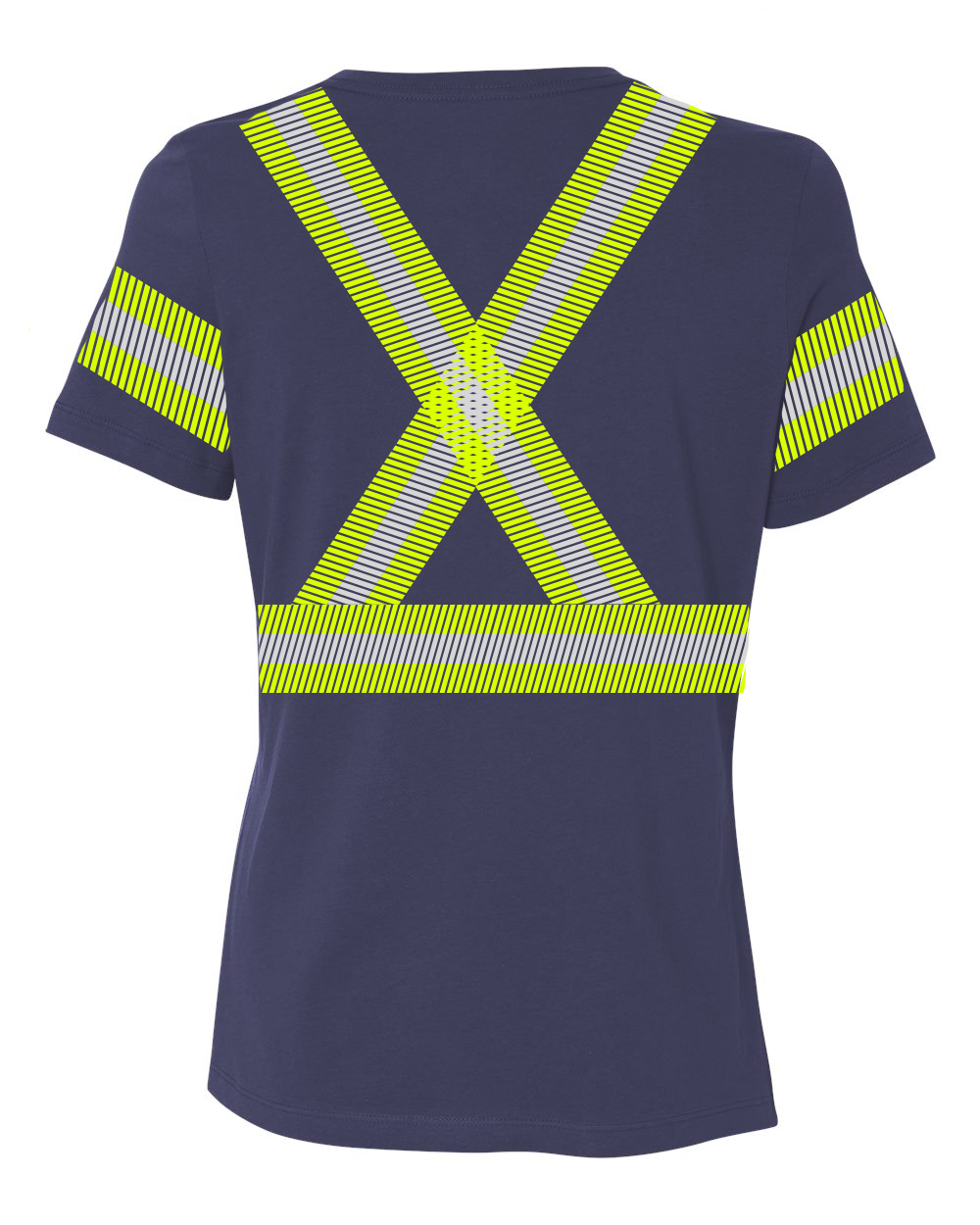 Women's 100% Cotton Short Sleeve Tee w/ FR Striping