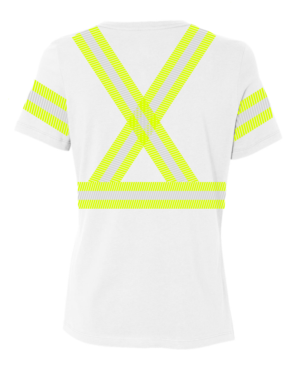 Women's 100% Cotton Short Sleeve Tee w/ FR Striping