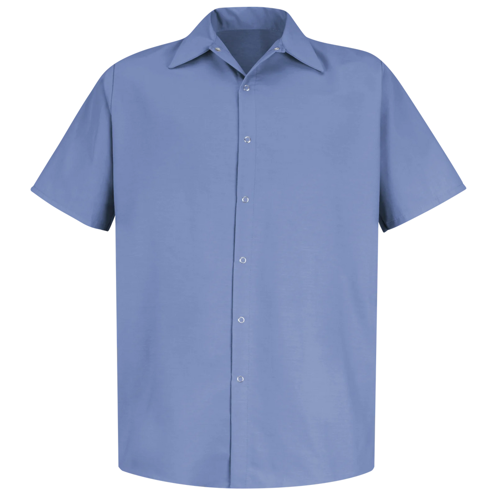 Men's 100% Cotton Shirt w/Snaps Short Sleeve