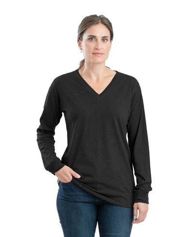 Women's Performance V-Neck Long Sleeve Tee