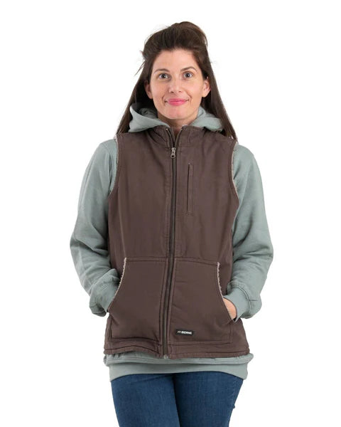 100 % Cotton Women’s Duck Sherpa Lined Vest